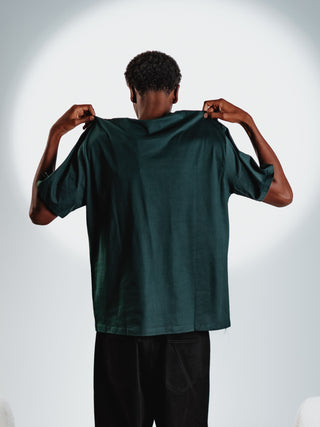 Everlast® EVERLAST Mens SS Oversized Heavyweight Greatness Is Within Tee T-shirt Green