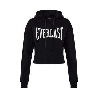 Everlast® EVERLAST Womens Iconic Logo Cropped Sweat Hoodie Sweatshirt Black