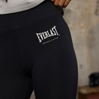 Everlast® Sport EVERLAST Womens The Greastest Cotton Stretch Tights Long Pants Black