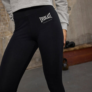 Everlast® Sport EVERLAST Womens The Greastest Cotton Stretch Tights Long Pants Black