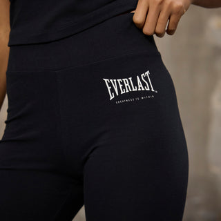 Everlast® EVERLAST Womens The Greastest Cotton Stretch Tights Short Shorts Black