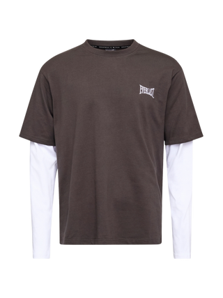 Everlast® LAYERED BACK LOGO CAMO LS T-shirt Brown