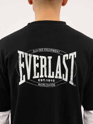 Everlast® LAYERED BACK LOGO LS T-shirt Black