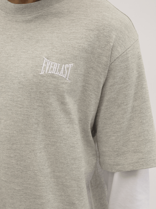 Everlast® LAYERED BACK LOGO LS T-shirt Grey