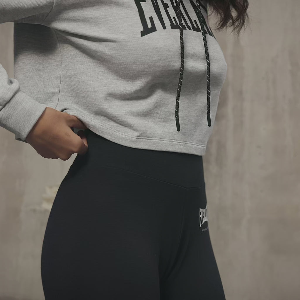 Everlast® Sport EVERLAST Womens The Greastest Cotton Stretch Tights Long Pants Black